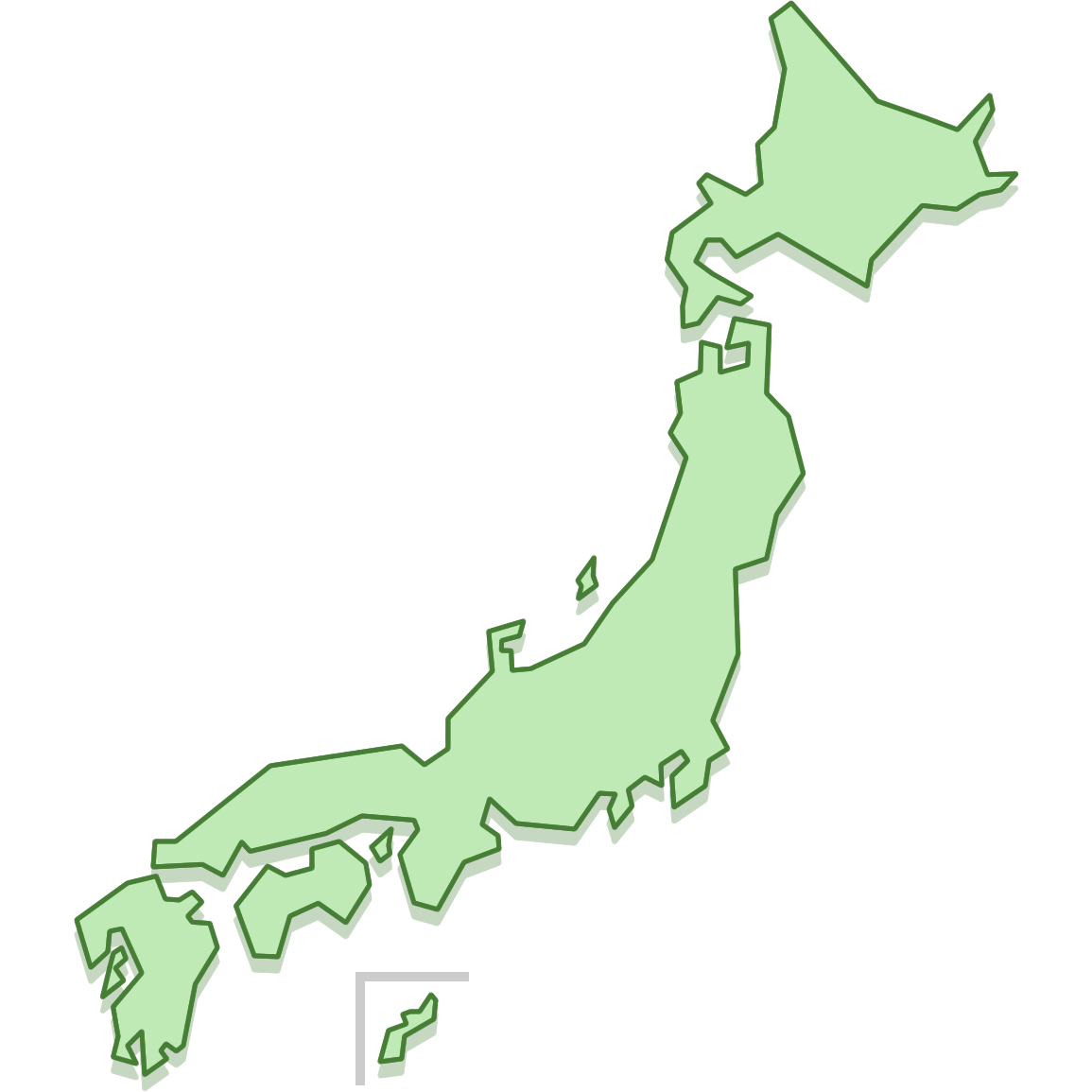 日本地図 イラスト