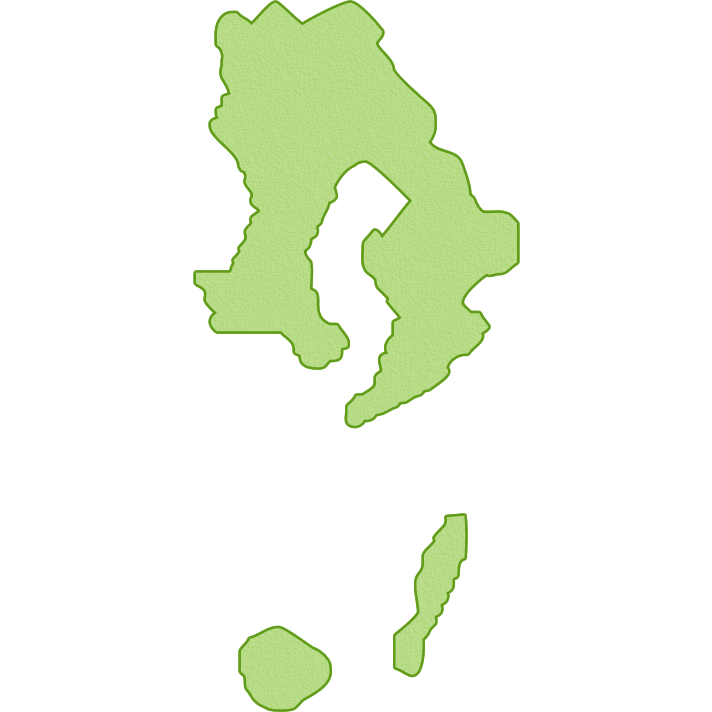 【日本地図】鹿児島県の地図イラスト | 無料フリーイラスト素材集【Frame illust】