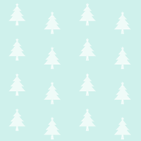【12月/冬のイラスト】クリスマスツリーのシルエット背景シームレスパターン