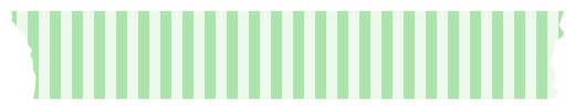 ストライプ（ボーダー）柄のマスキングテープイラスト＜緑色・グリーン＞（W500×H80px）