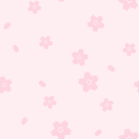 【春のイラスト】桜（さくら・サクラ）のシルエット背景シームレスパターン