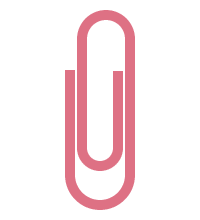 ゼムクリップのイラスト素材 ピンク 無料フリーイラスト素材集 Frame Illust