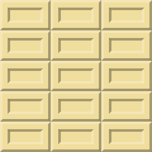 板チョコ（ホワイトチョコレート）のシームレス背景パターンイラスト＜長方形＞（W300×H300px）