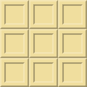 板チョコ（ホワイトチョコレート）のシームレス背景パターンイラスト＜正方形＞（W300×H300px）