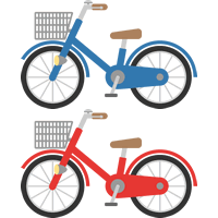 自転車（ママチャリ）の挿絵イラスト