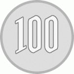 【お金のイラスト】100円玉（百円硬貨）の小銭・コイン・貨幣