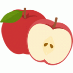 林檎（リンゴ）のイラスト