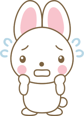 うさぎのイラスト 焦り 困惑 動揺 無料フリーイラスト素材集