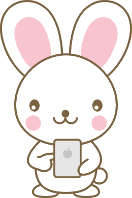 うさぎ スマホ イラスト