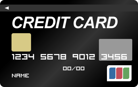 クレジットカード（ブラックカード）のイラスト