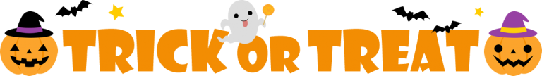 Trick or Treat（トリックオアトリート）のイラスト文字 | 無料フリーイラスト素材集【Frame illust】