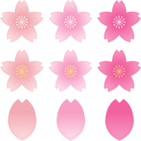 桜の花びらのイラスト素材