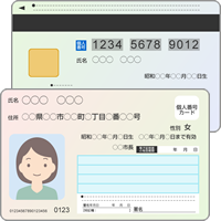 マイナンバーカード（個人番号カード）のイラスト