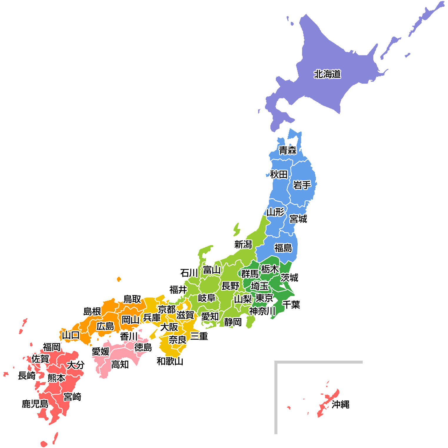 日本地図 - 地図/旅行ガイド