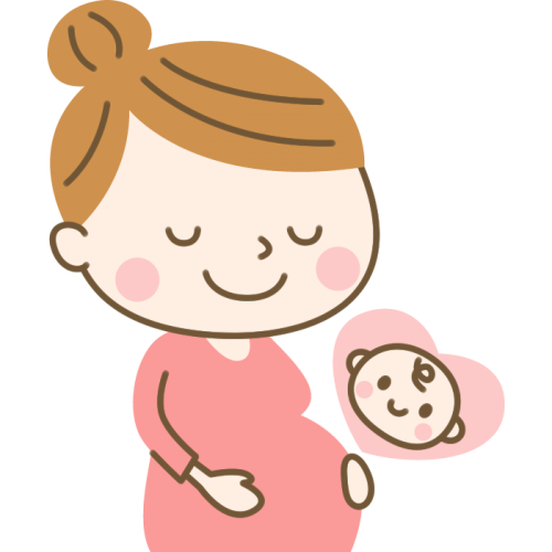 妊婦さんのイラスト素材 | 無料フリーイラスト素材集【Frame illust】