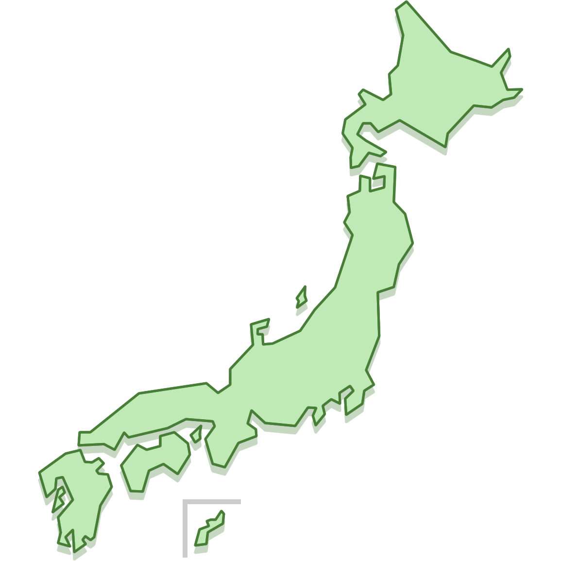 無料イラスト画像 ユニーク北海道 地図 イラスト 簡単