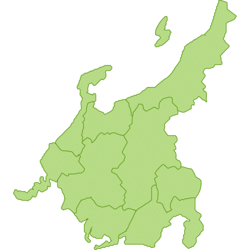中部地方の地図