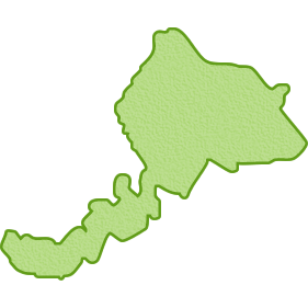 福井県の地図イラスト