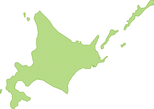 北海道の地図イラスト
