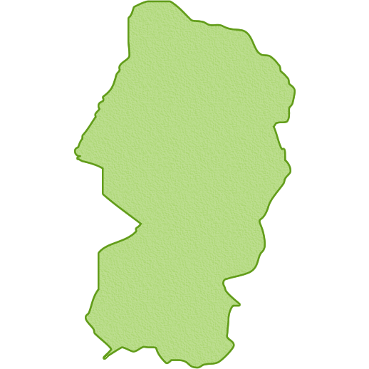 山形県の地図イラスト