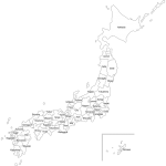 日本地図 無料フリーイラスト素材集 Frame Illust