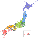 日本地図 無料フリーイラスト素材集 Frame Illust