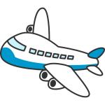 飛行機のイラスト