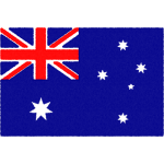オーストラリアの国旗イラストフリー素材
