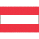 オーストリアの国旗イラストフリー素材
