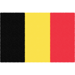 ベルギーの国旗イラストフリー素材