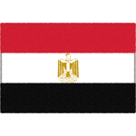 エジプトの国旗イラストフリー素材