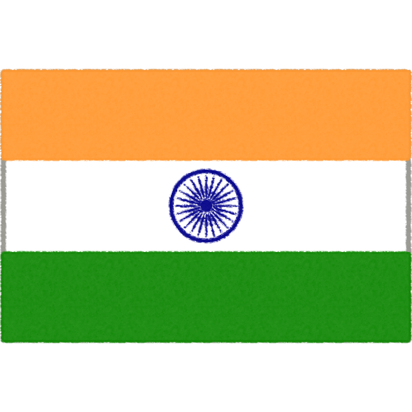インドの国旗イラストフリー素材 無料フリーイラスト素材集 Frame Illust