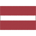 ラトビアの国旗イラストフリー素材