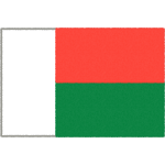 マダガスカルの国旗イラストフリー素材
