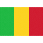 マリ共和国の国旗イラストフリー素材