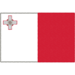 マルタの国旗イラストフリー素材