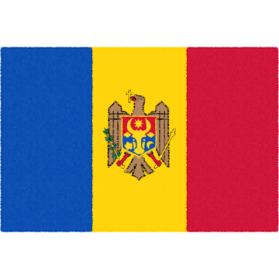モルドバの国旗イラストフリー素材