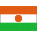 ニジェールの国旗イラストフリー素材