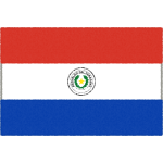 パラグアイの国旗イラストフリー素材