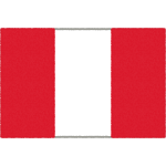 ベルーの国旗イラストフリー素材
