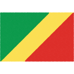 コンゴ共和国の国旗イラストフリー素材