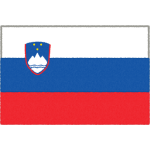 スロベニアの国旗イラストフリー素材