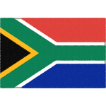 南アフリカ共和国の国旗イラストフリー素材