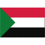 スーダンの国旗イラストフリー素材