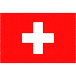スイスの国旗イラストフリー素材