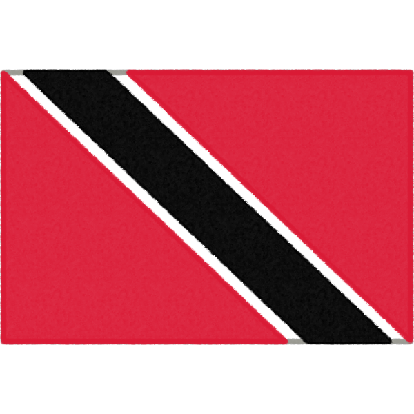 トリニダード・トバゴの国旗イラストフリー素材