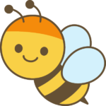 蜜蜂（ミツバチ）のイラスト